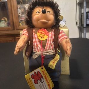 REAL GERMAN STEIFF FATHER HEDGEHOG